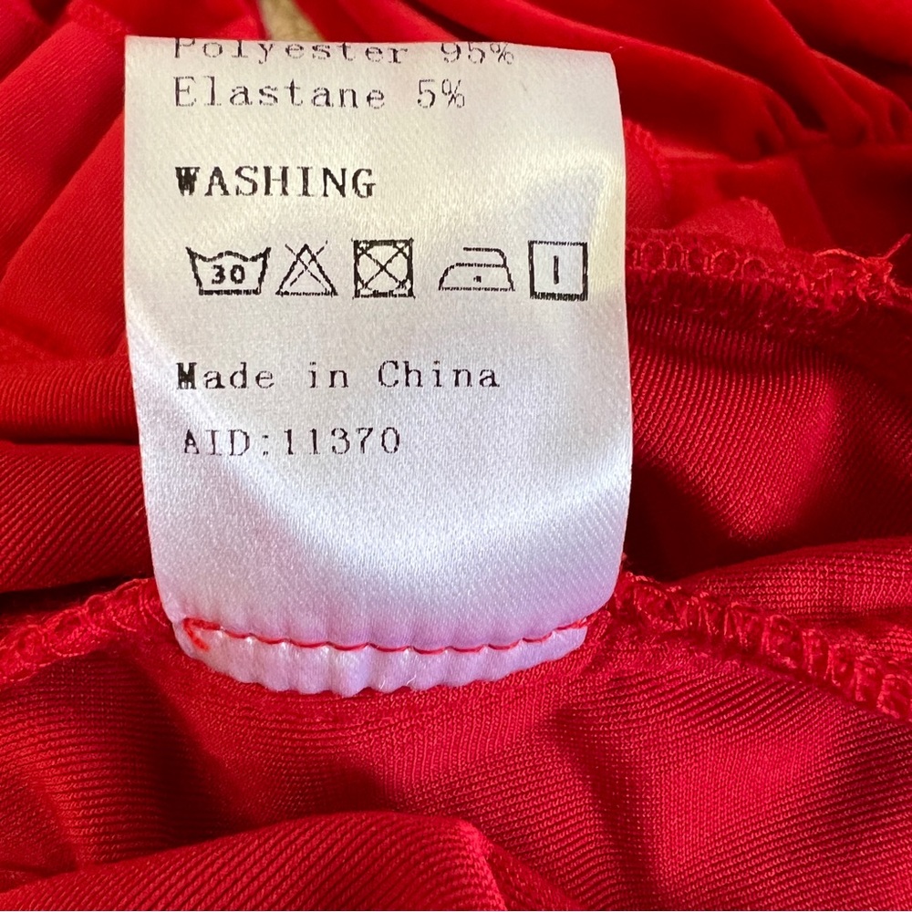 Hot Fashionista Red Matilda Velvet Long Sleeve Pleated Hem Mini Dress - Picture 15 of 16